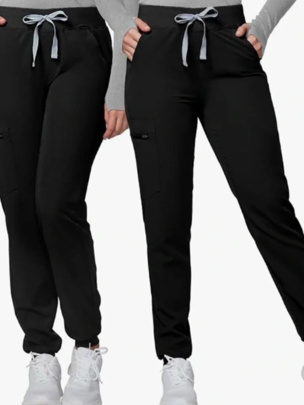 Kitmaz Drawstring Joggers Women's Black Size M Stretch